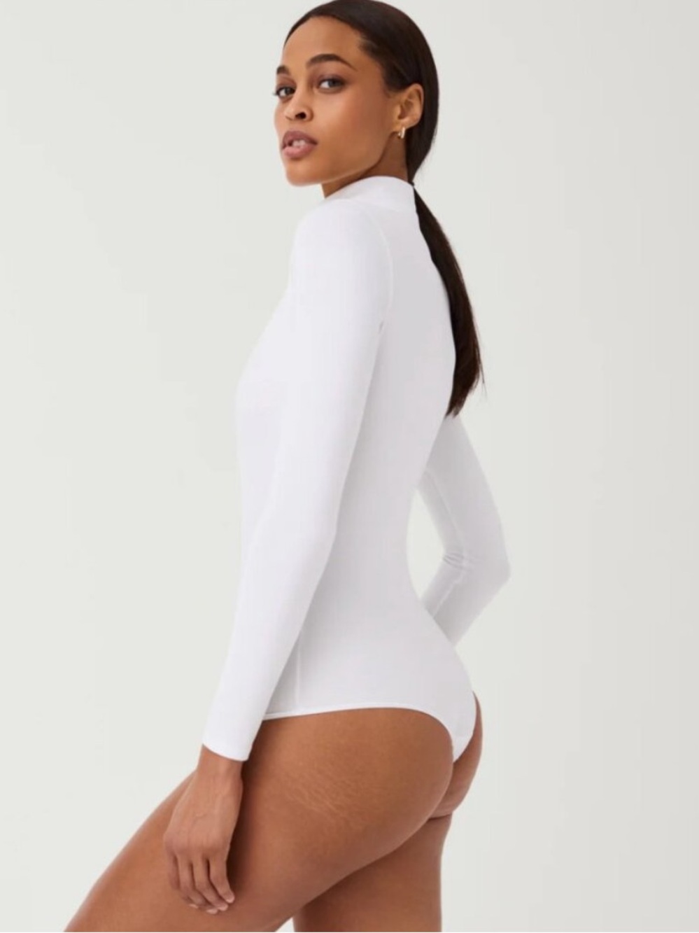 ▪️Spanx Suit Yourself White Turtleneck Bodysuit S